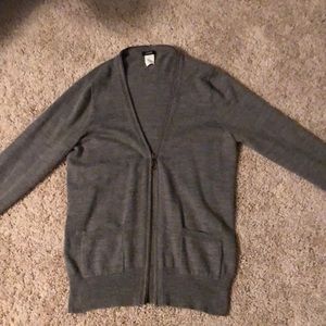 J Crew Zippered Cardigan